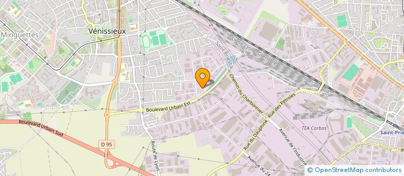 localisation de l'entreprise ACV  VENISSIEUX