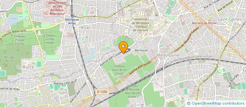 localisation de l'entreprise ACV  PESSAC