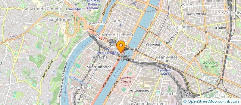 localisation de l'entreprise ACV BATIMENT à LYON