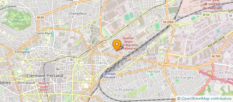 localisation de l'entreprise ACV COMMUNICATION ET VIDEO  CLERMONT-FERRAND