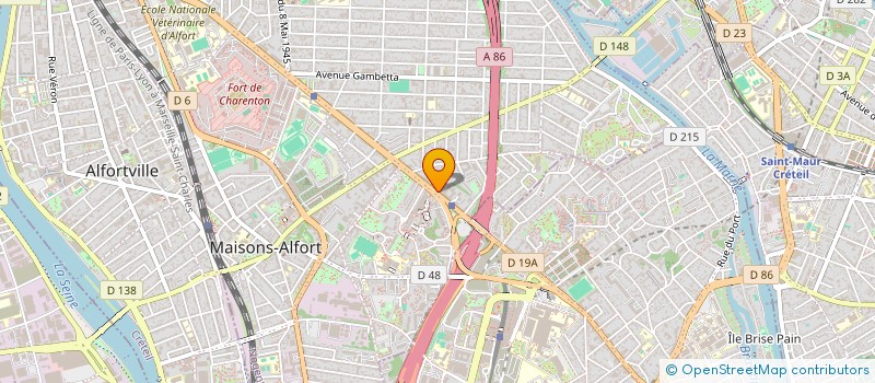 localisation de l'entreprise ACV GESTION à MAISONS-ALFORT