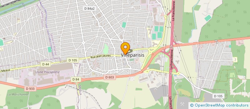 localisation de l'entreprise ACV TRANSPORT à VILLEPARISIS