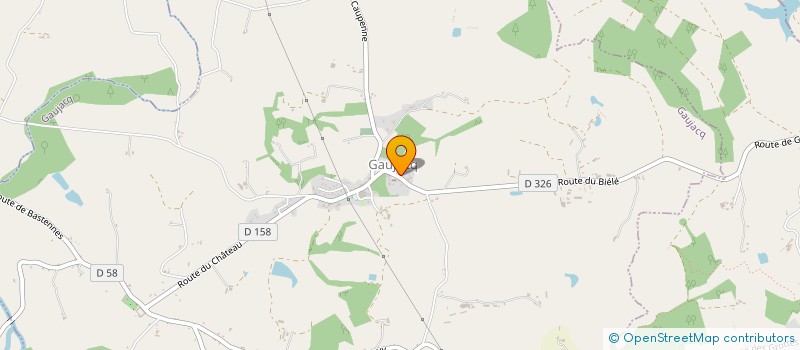 localisation de l'entreprise ACVF  GAUJACQ