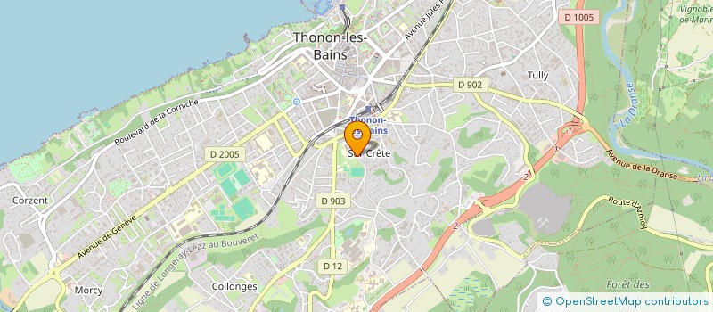 localisation de l'entreprise ACVF IMMOBILIER à THONON-LES-BAINS