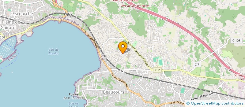 localisation de l'entreprise ACVI-GX à SANARY-SUR-MER