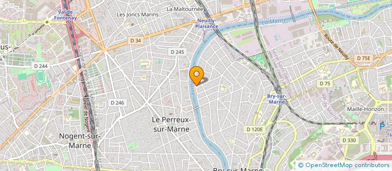 localisation de l'entreprise ACVL IMMO à BRY-SUR-MARNE