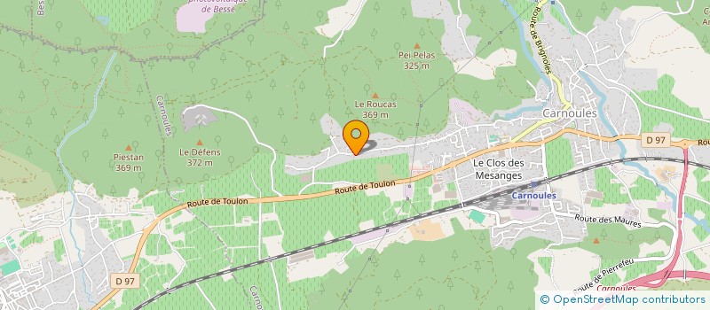 localisation de l'entreprise ACW  CARNOULES