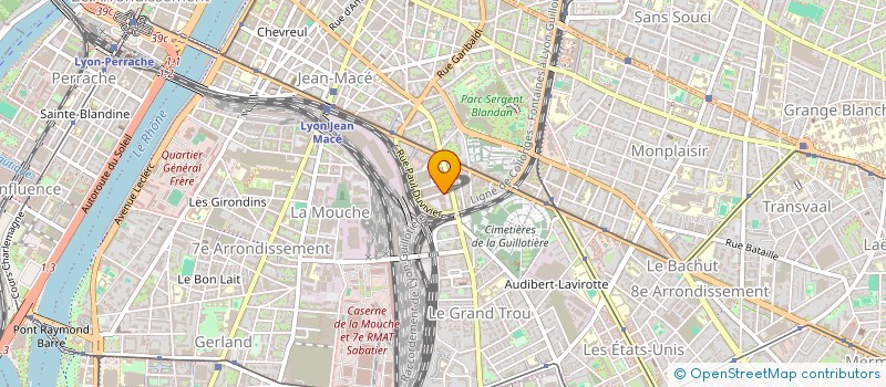 localisation de l'entreprise ACW PRINT  LYON