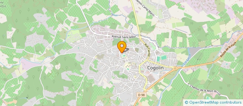localisation de l'entreprise ACWNR  COGOLIN