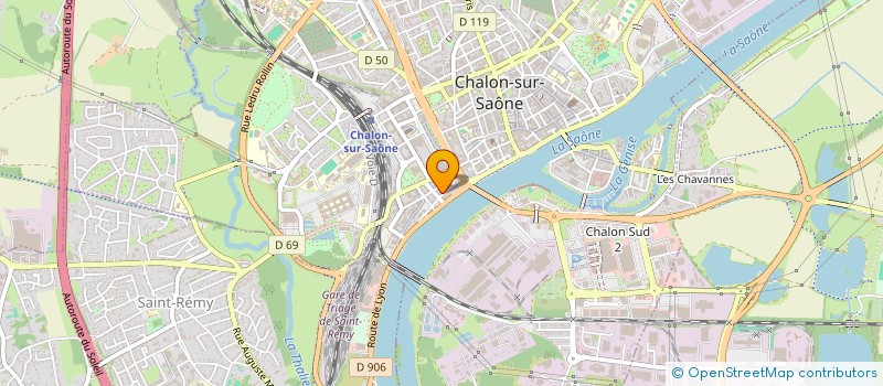 localisation de l'entreprise ACX 2125 à CHALON-SUR-SAONE