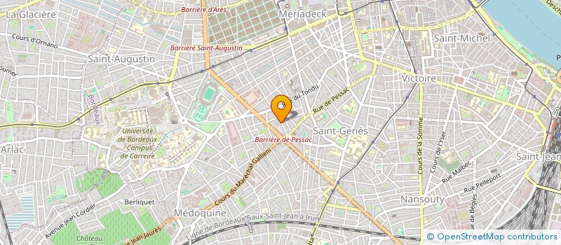 localisation de l'entreprise ACX ELEC à BORDEAUX