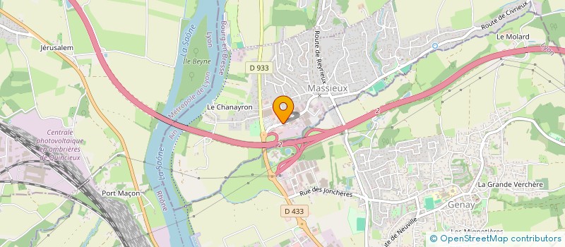 localisation de l'entreprise ACYD  MASSIEUX