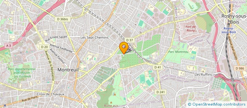 localisation de l'entreprise ACYLI TRANSPORT à MONTREUIL