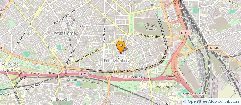 localisation de l'entreprise ACYM à LILLE