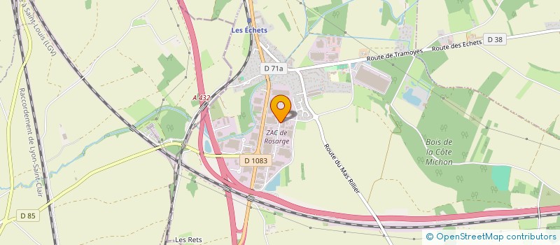 localisation de l'entreprise ACYONE  MIRIBEL