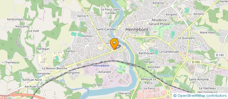localisation de l'entreprise ACZ 56 à HENNEBONT