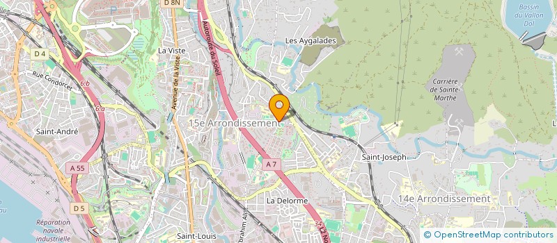 localisation de l'entreprise AD 13 à MARSEILLE