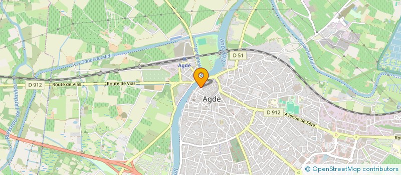 localisation de l'entreprise AD 34 PAROISSE D'AGDE  AGDE