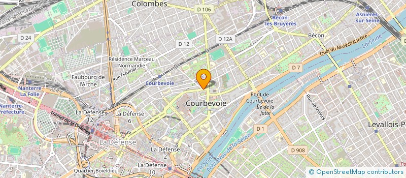 localisation de l'entreprise AD à COURBEVOIE