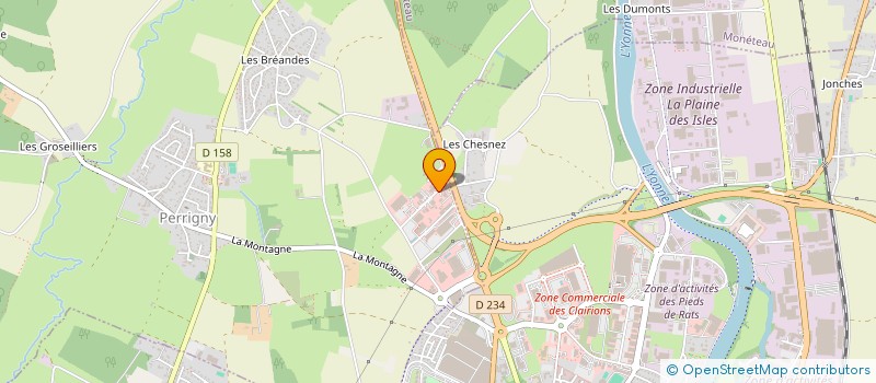 localisation de l'entreprise AD à PERRIGNY