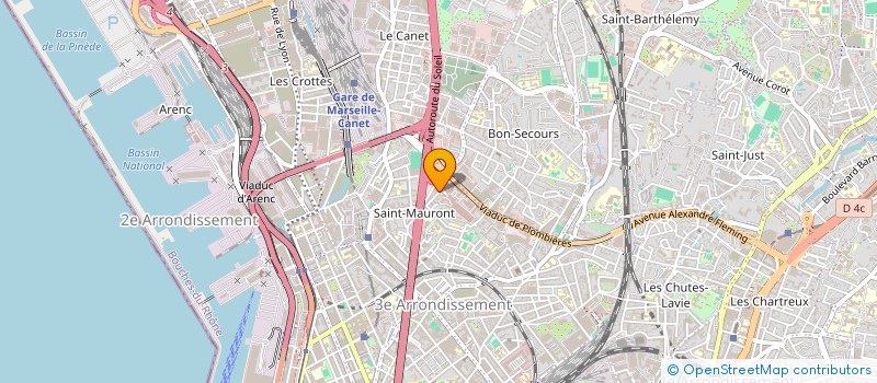 localisation de l'entreprise AD à MARSEILLE
