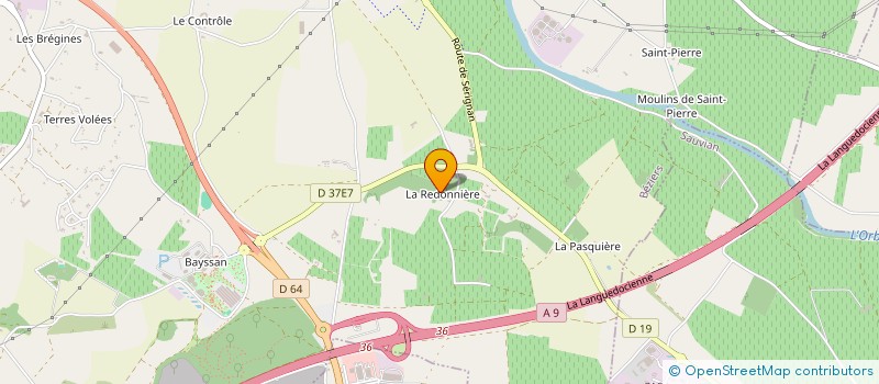 localisation de l'entreprise AD à BEZIERS