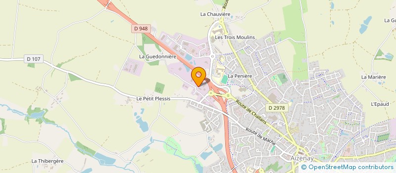 localisation de l'entreprise AD'AIR  AIZENAY