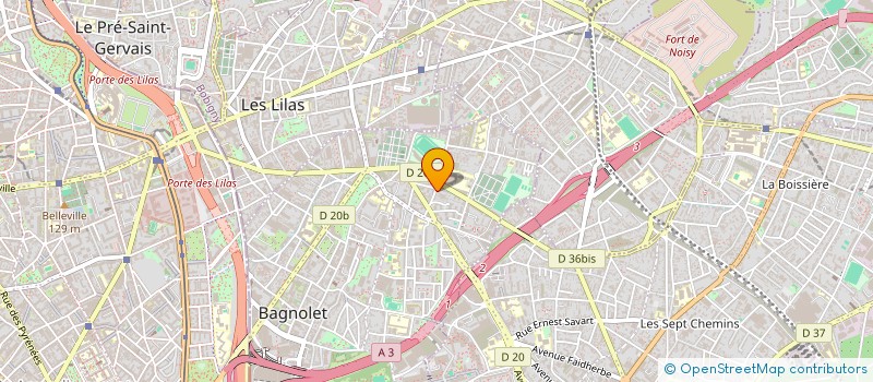 localisation de l'entreprise AD- AL- YS IMMO  BAGNOLET