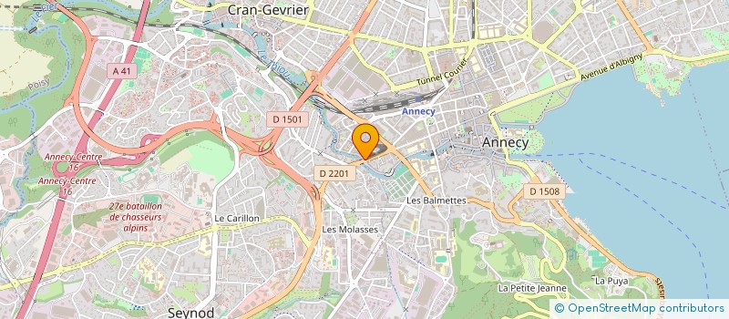 localisation de l'entreprise AD ALTIORA CONSEIL à ANNECY