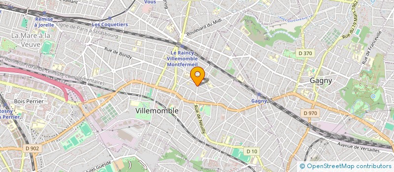 localisation de l'entreprise AD ARCHITECTE à VILLEMOMBLE