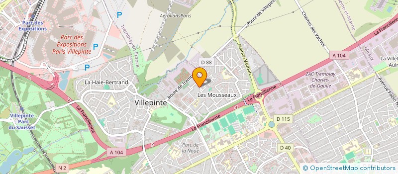 localisation de l'entreprise AD ASTRA à VILLEPINTE
