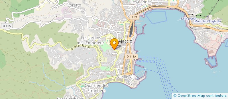 localisation de l'entreprise AD ASTRA  AJACCIO