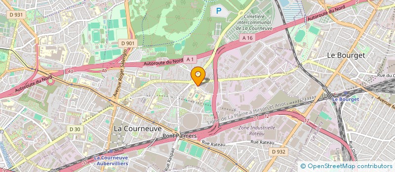 localisation de l'entreprise AD AUTOS PIECES à LA COURNEUVE