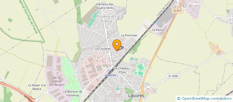 localisation de l'entreprise AD BATIMENT à LOUVRES