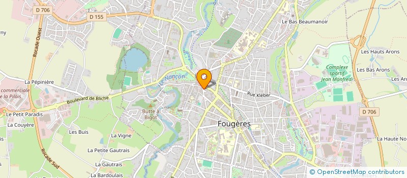 localisation de l'entreprise AD BATIMENT  FOUGERES