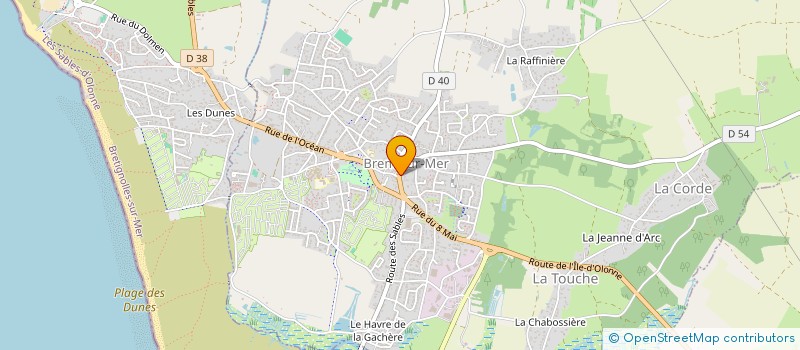 localisation de l'entreprise AD&BEN à BREM-SUR-MER