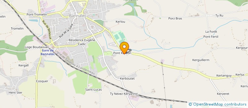 localisation de l'entreprise AD BOIS CREATIONS  BANNALEC