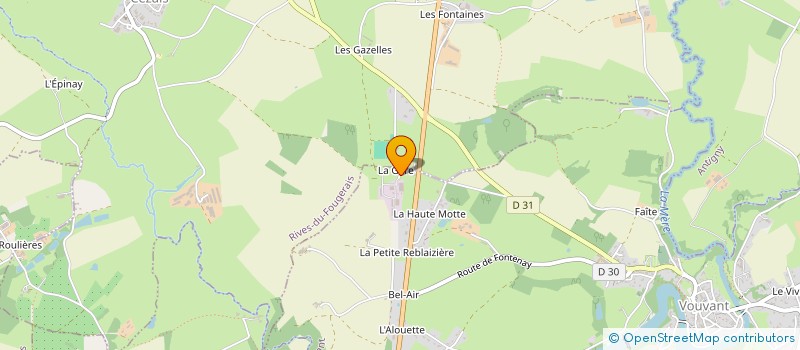 localisation de l'entreprise AD BOX  VOUVANT