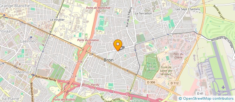 localisation de l'entreprise AD BRON  BRON