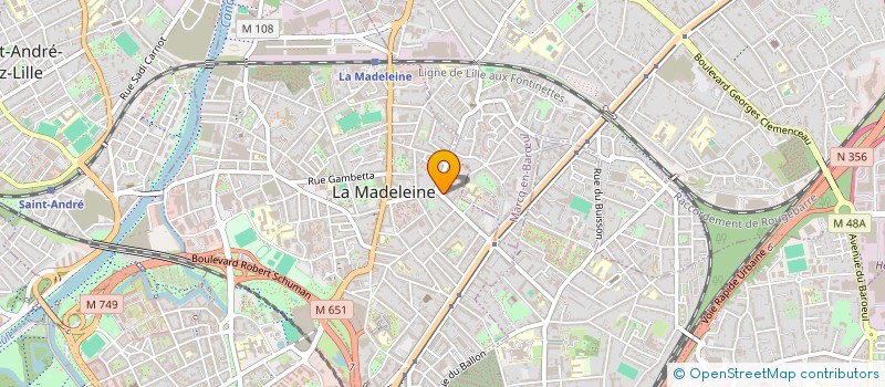 localisation de l'entreprise AD CAPITAL à LA MADELEINE