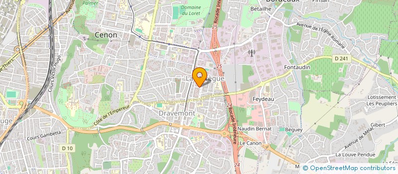 localisation de l'entreprise AD CARRELAGE  CENON