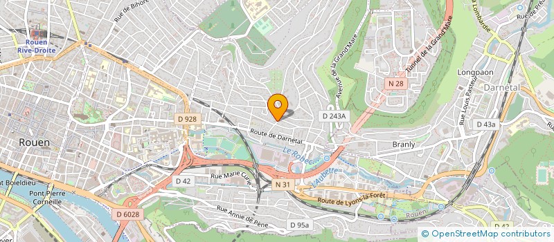 localisation de l'entreprise AD&CE  ROUEN