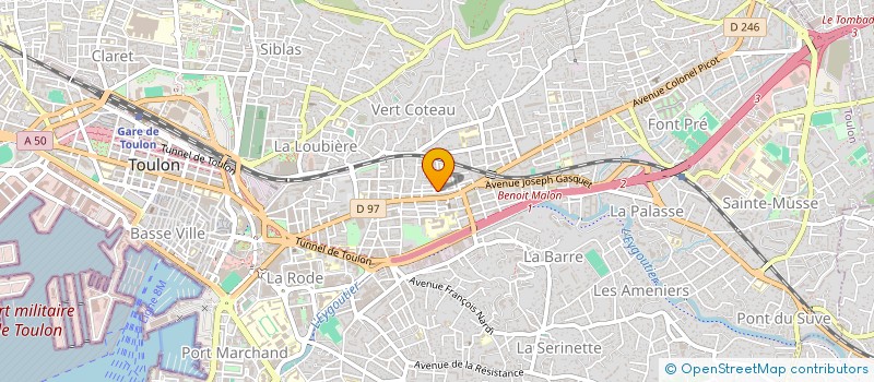 localisation de l'entreprise AD CLIMATISATION 83 à TOULON