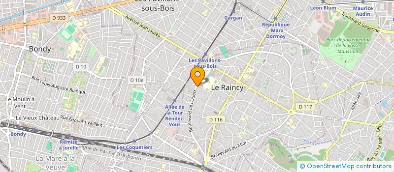 localisation de l'entreprise AD'COIN SOLUTIONS à LE RAINCY