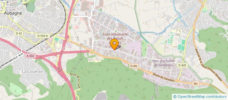 localisation de l'entreprise AD.COM  AUBAGNE