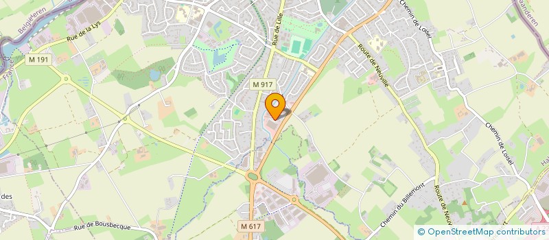 localisation de l'entreprise AD'COM  HALLUIN