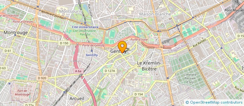 localisation de l'entreprise AD COM  GENTILLY