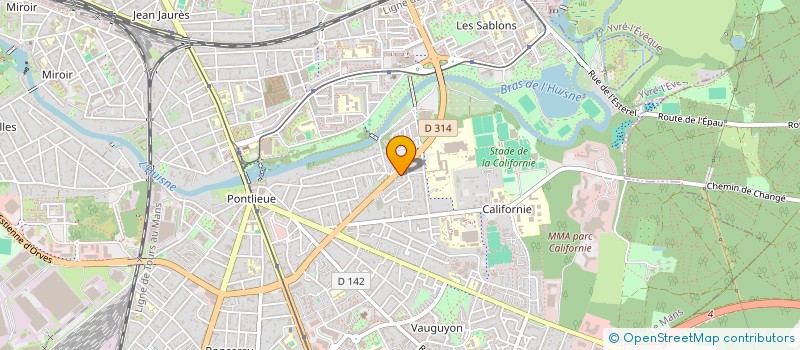 localisation de l'entreprise AD COM  LE MANS