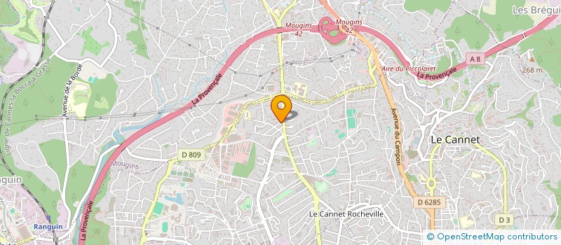 localisation de l'entreprise AD CONCEPT à LE CANNET