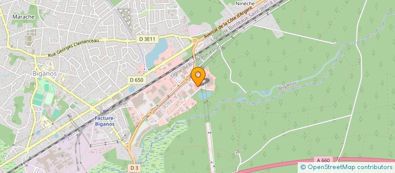 localisation de l'entreprise AD CONCEPT à BIGANOS